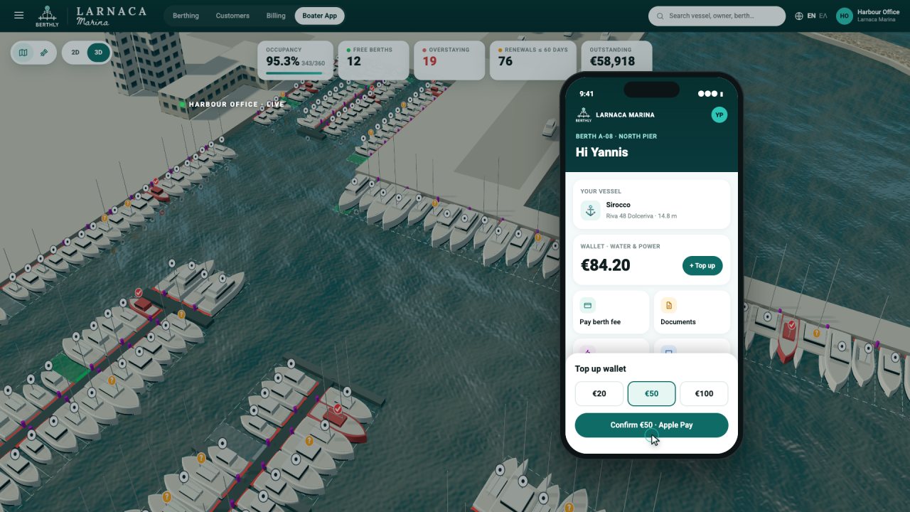 Berthly boater app
